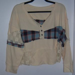 Free People oversized blouse